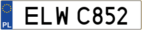 Trailer License Plate